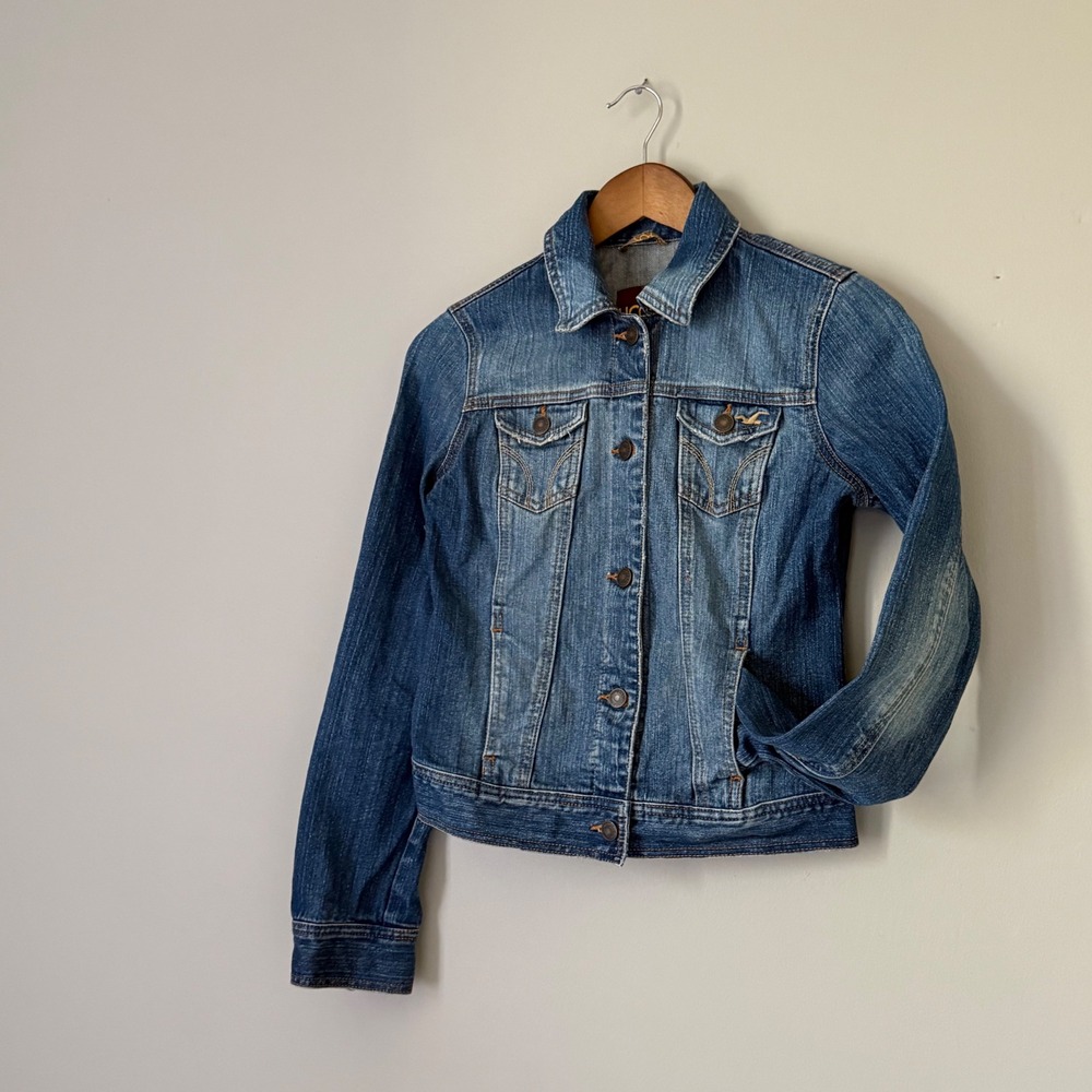 Vintage Y2K Hollister HCO Denim Jacket Size S